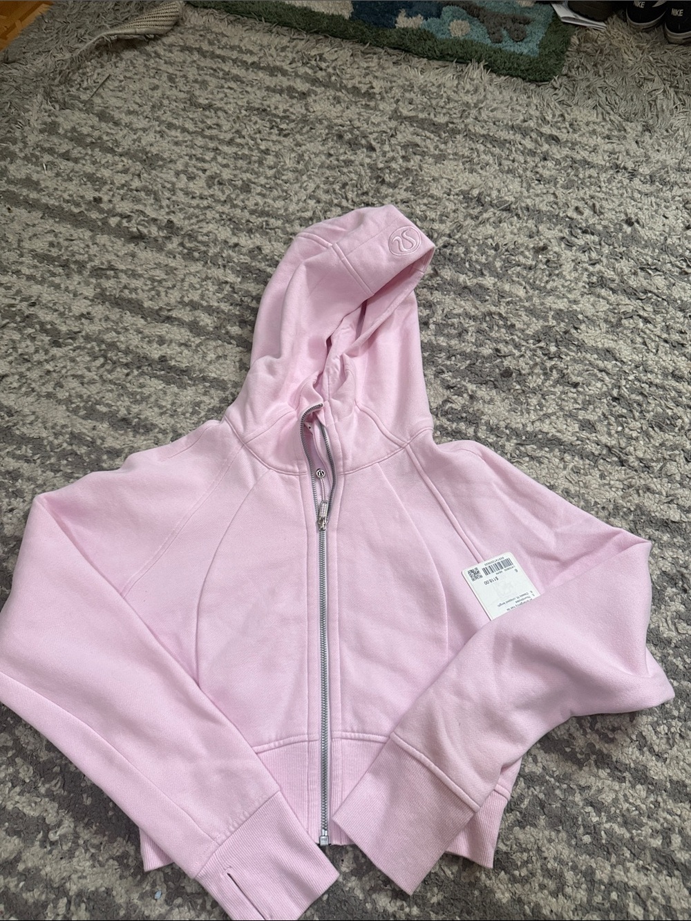 lululemon athletica Light Pink Full-Zip Hoodie